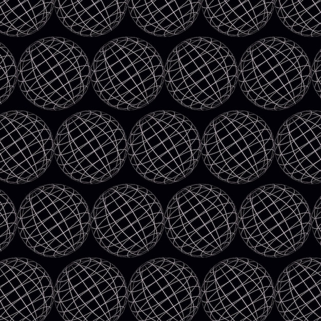 Vector globe wireframe pattern