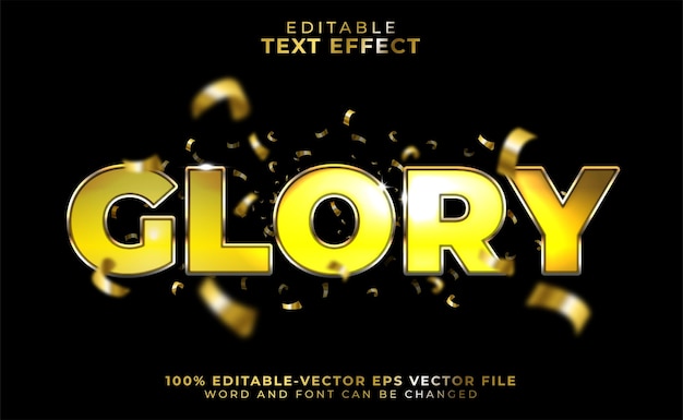 Glory editable text effect