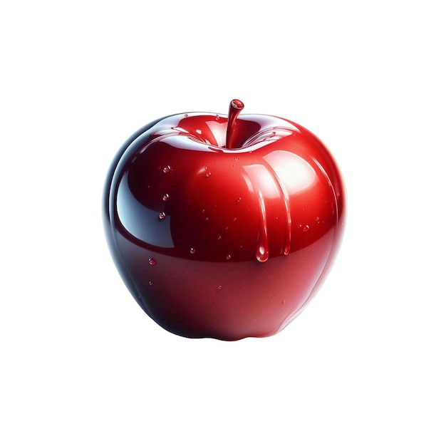 Glossy Apple With A Brilliant Shine vector