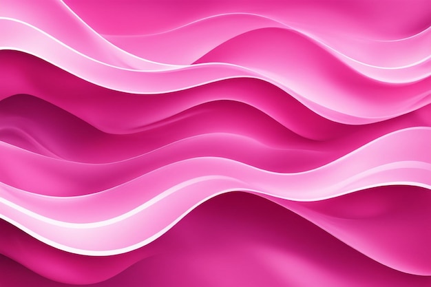 Vector glossy pink wave background