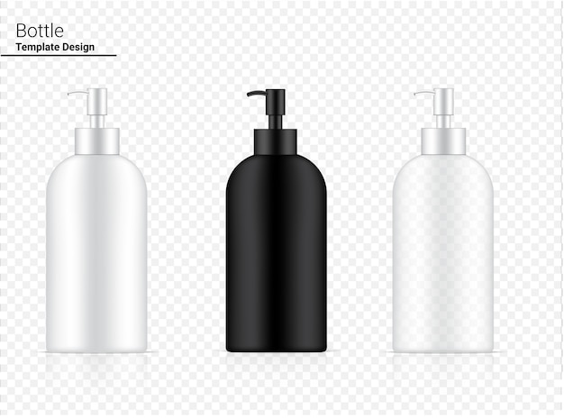 Glossy Pump Bottle Transparent