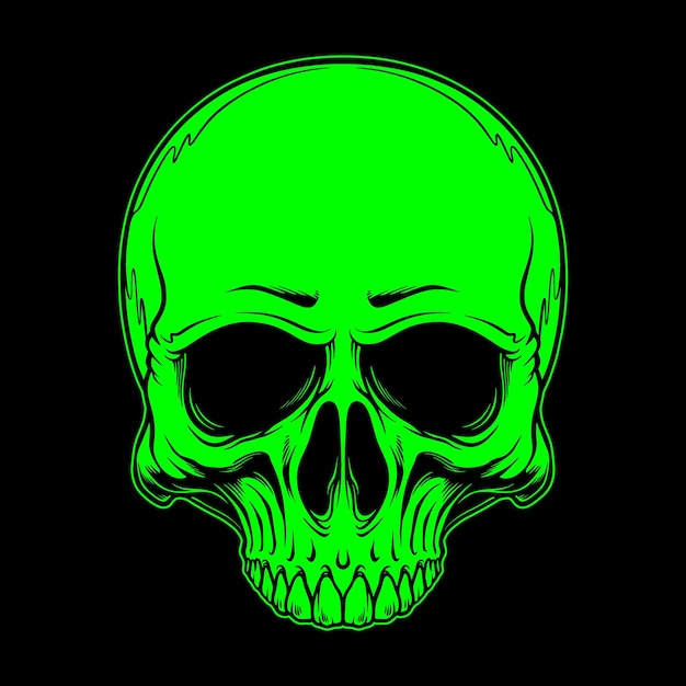 glow in the dark skull