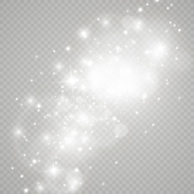 Glow light effect. Star burst with sparkles.Sun.