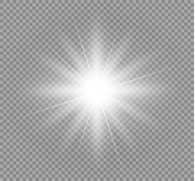 Glow light effect. Star burst with sparkles.