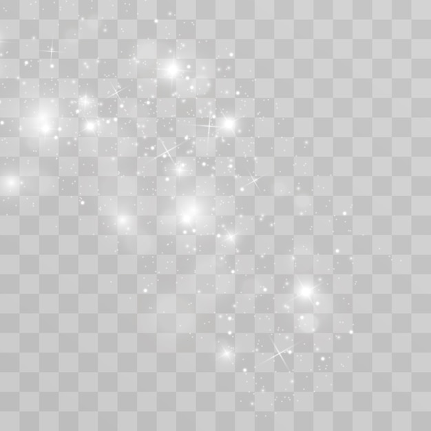 Glow light effect. Star burst with sparkles