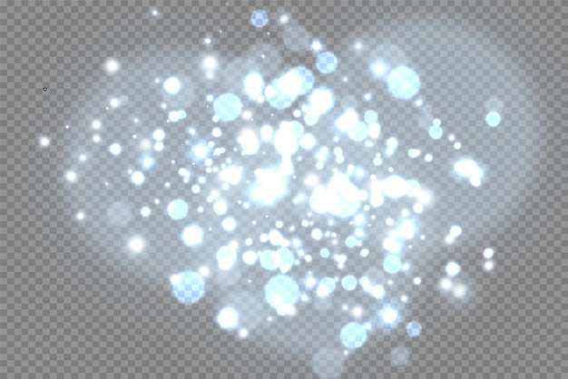 Glow light effect stars bursts in deep blue space. Explosion concept. magic flash energy ray. EPS 10