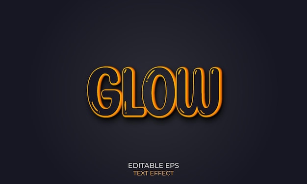 Glow text effect