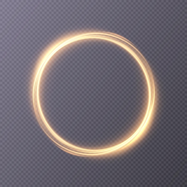 Glowing circle with backlight. Round glowing frame with sparkles, advertising and design elements.