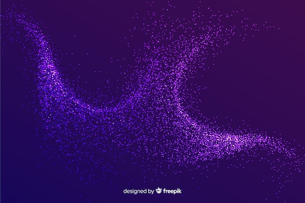 Vector glowing particles wave wallpaper