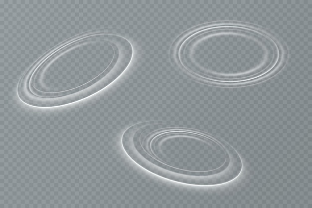 Glowing shiny, round, curved lines. Light effect. Swirl effect. Lines of light