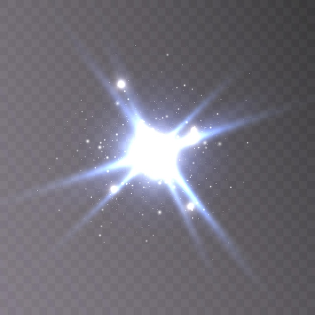 glowing stars png. Light sunlight. Light burst of bright light effect png. Vector 10 eps for designe