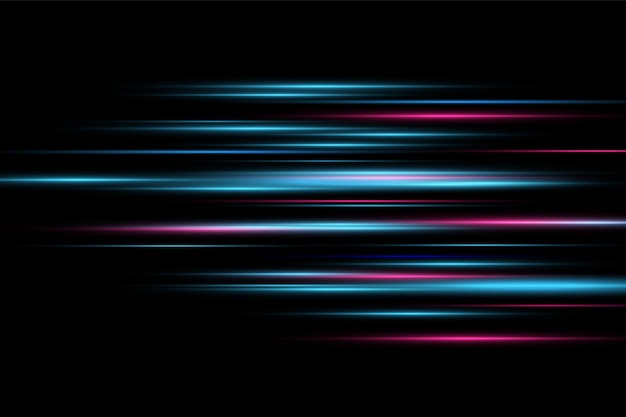 Glowing streaks.Beautiful light flares on dark background. Luminous abstract sparkling lined background. light effect wallpaper.