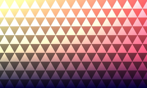 Vector glowing triangle pattern background with red gradient effect