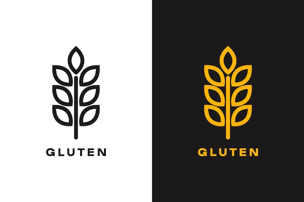 Gluten icon Allergy Diet Gluten free seal icon Vector illustration