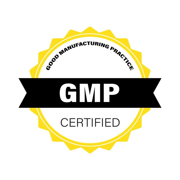 Vector gmp good manufacturing practice round certificate