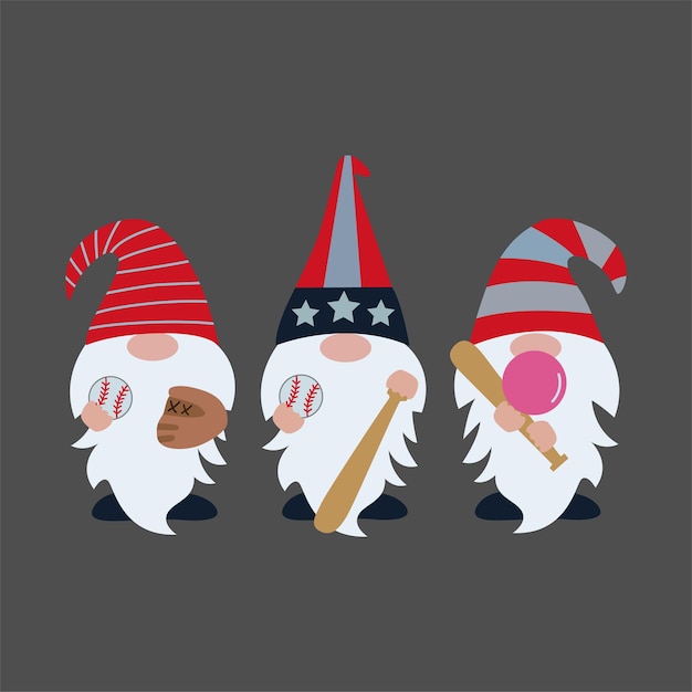 Gnome t shirt design vector