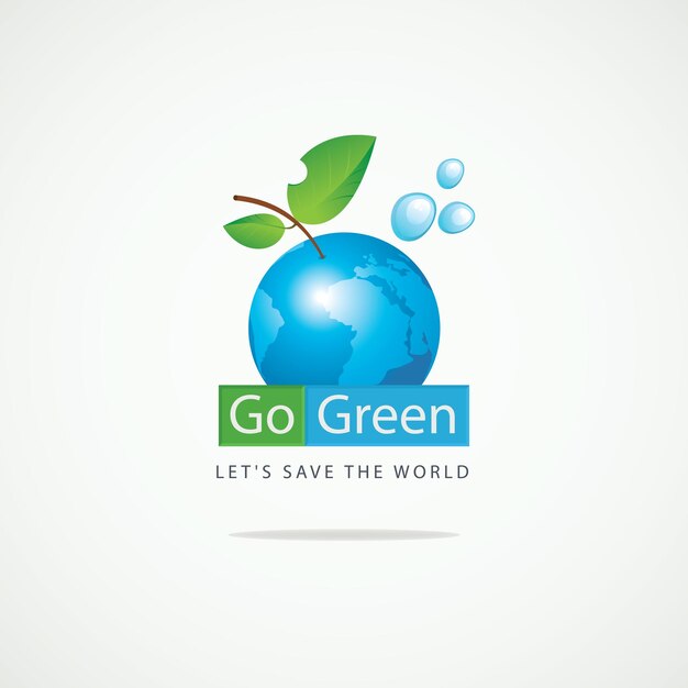 Go Green eco poster