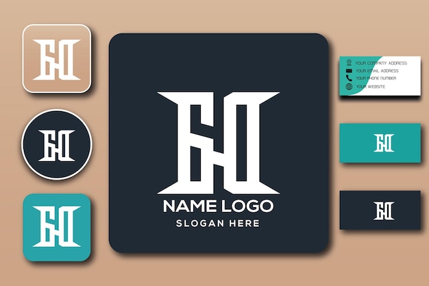 GO monogram logo template