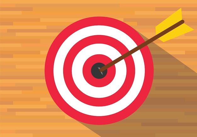 Goals target board bullseye