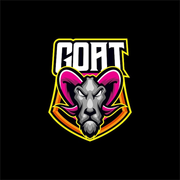 goat esport mascot design logo