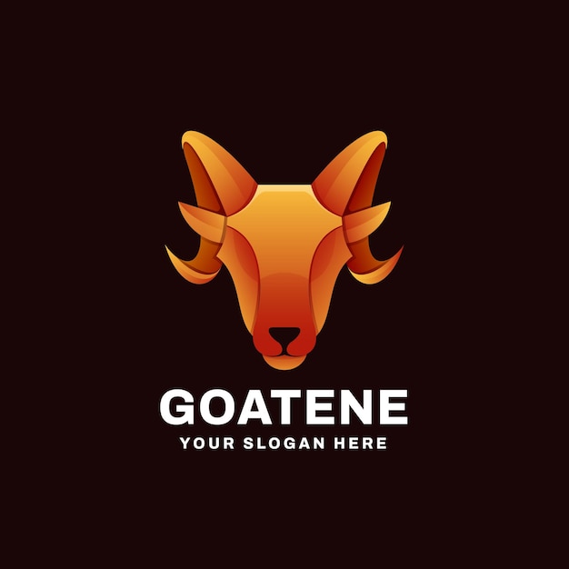 Goat Gradient Logo Vector Icon Illustration