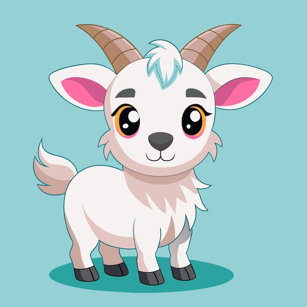 Vector goat graphic for 3d printing