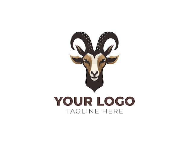 Goat Head Logo Vector for Strong Branding