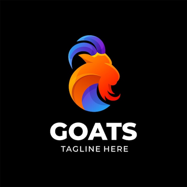 Goat logo gradient