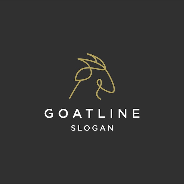 Goat logo icon design template