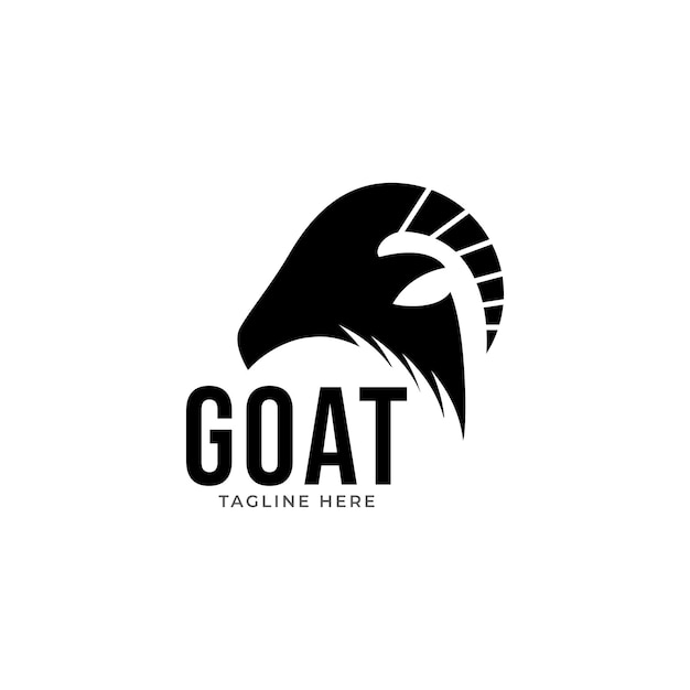 goat logo icon design vector.