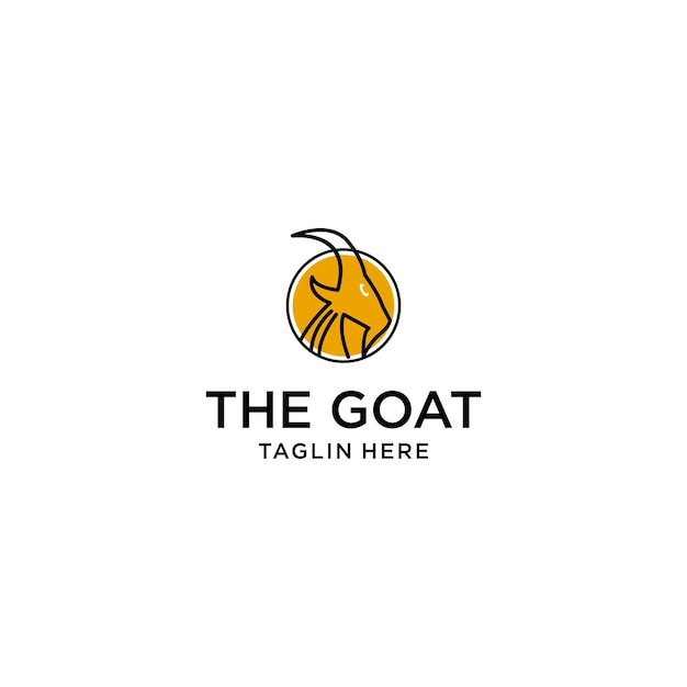 The goat logo icon design