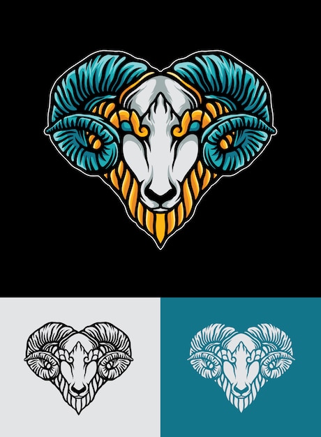 goat logo illustration