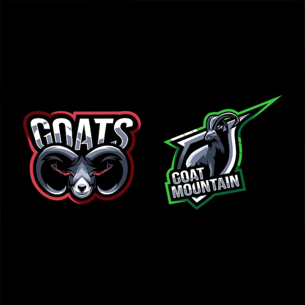 Goat logo mascot collection design