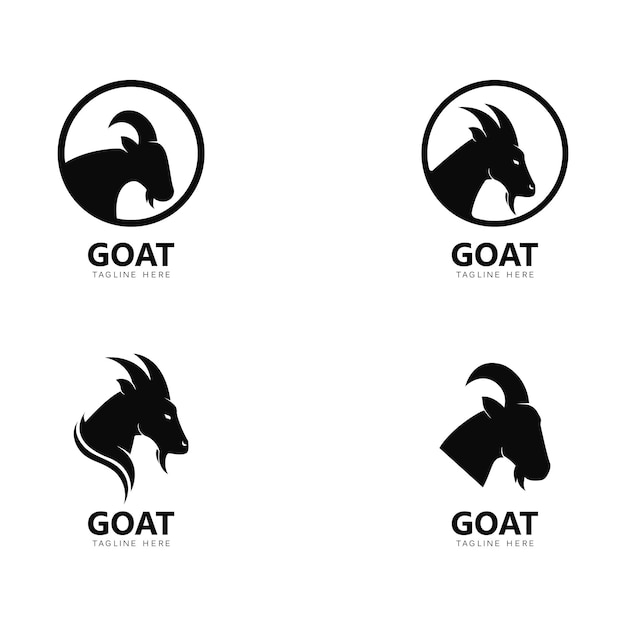 Goat Logo Template vector icon illustration