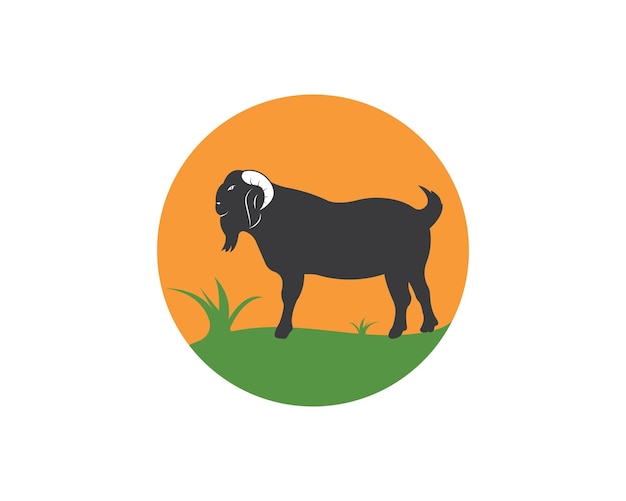 Goat Logo Template vector illustrtion