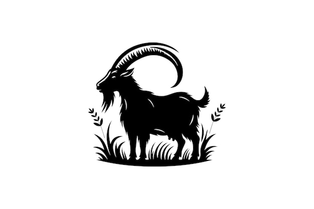 goat silhouette illustration