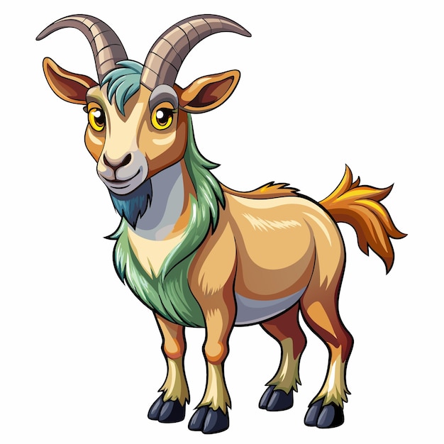 Goat in a vector icon illustration design concept