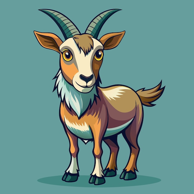 Goat in a vector icon illustration design concept