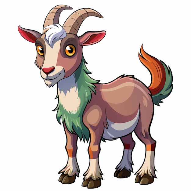 Goat in a vector icon illustration design concept