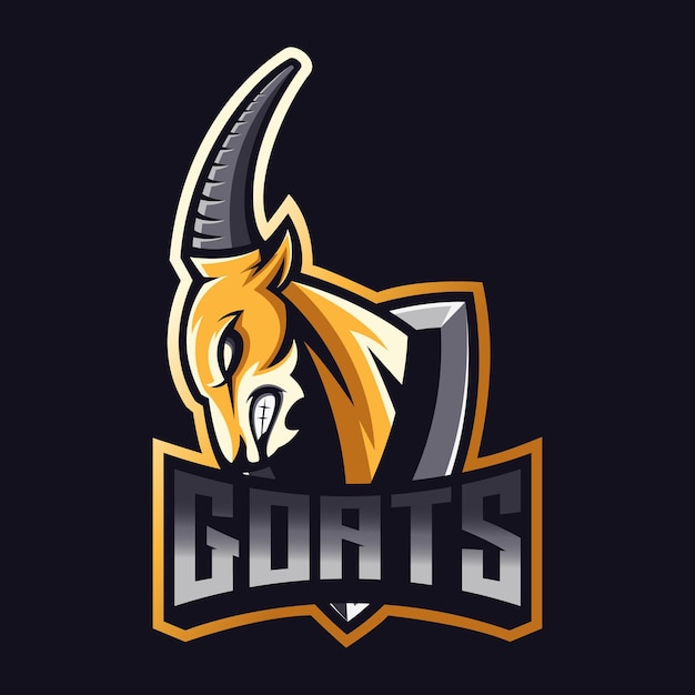 Goats mascot logo good use for symbol identity emblem badge and more