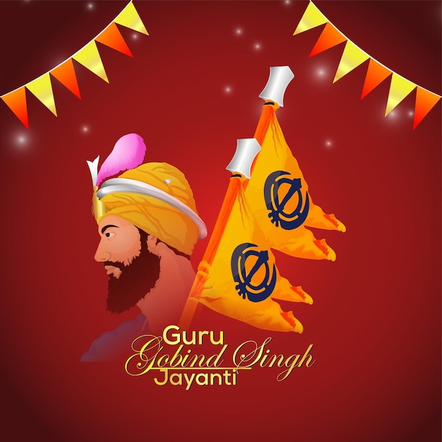 Gobind singh jayanti celebration background