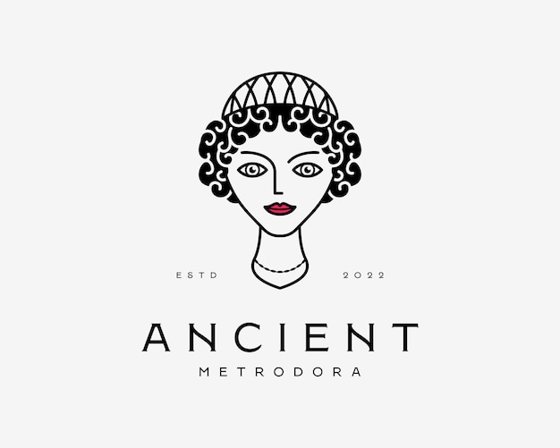 Goddess Greek Ancient Statue Sculpture Roman Aphrodite Famous Mythology Vintage Vector Logo Design