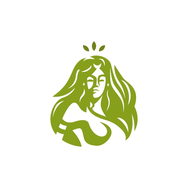 Goddess logo for esport business or healthy company