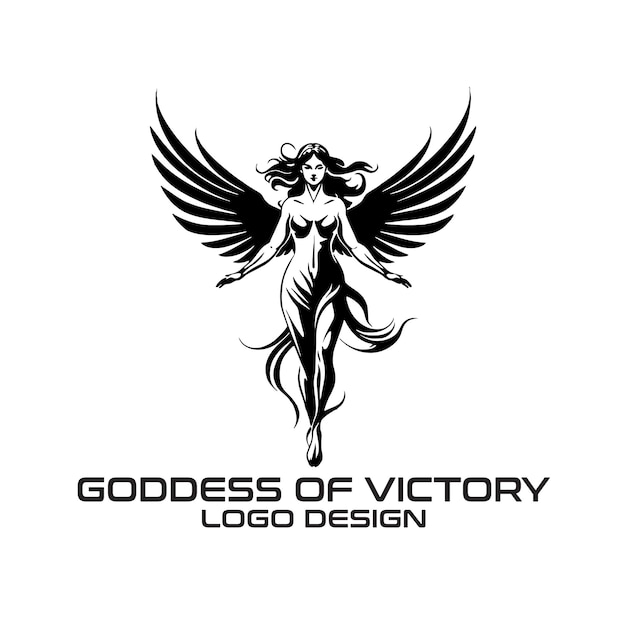 Goddess Of Victory vector logo design