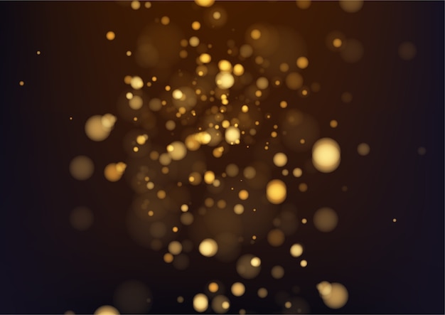 Gold abstract bokeh background