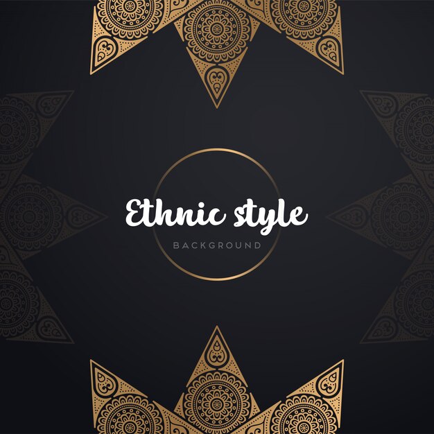 Gold background with mandala