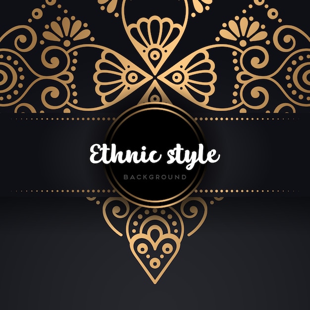 Gold background with mandala