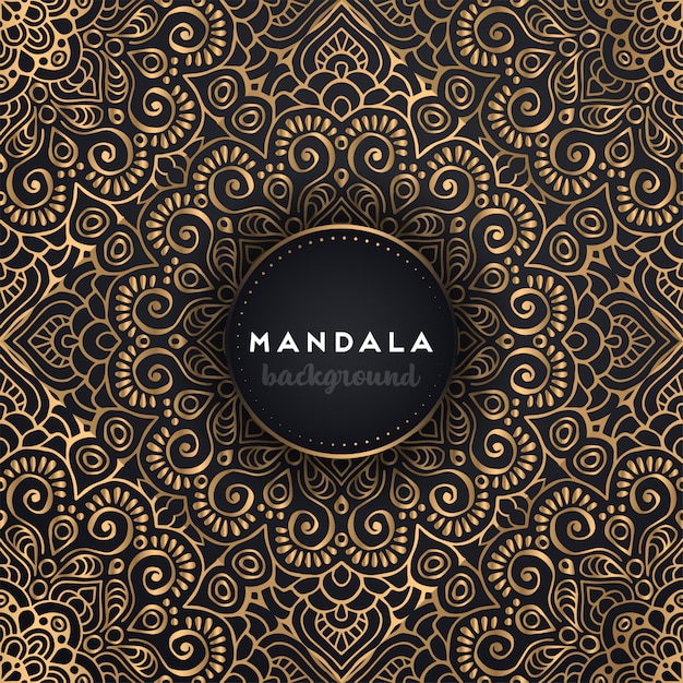 Gold background with mandala