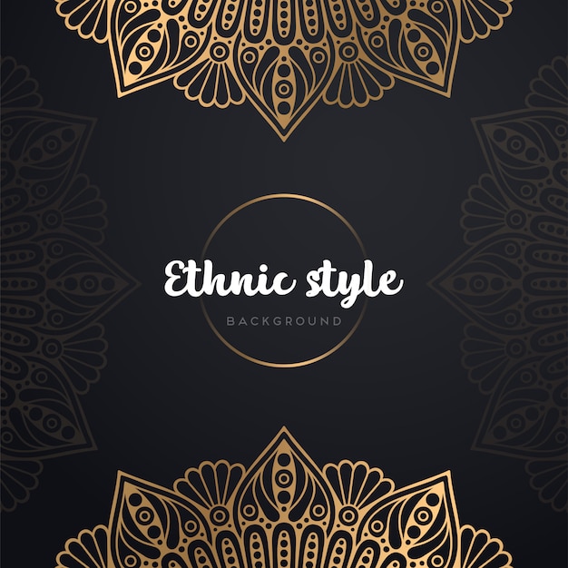 Gold background with mandala