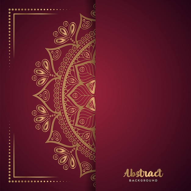 Gold background with mandala